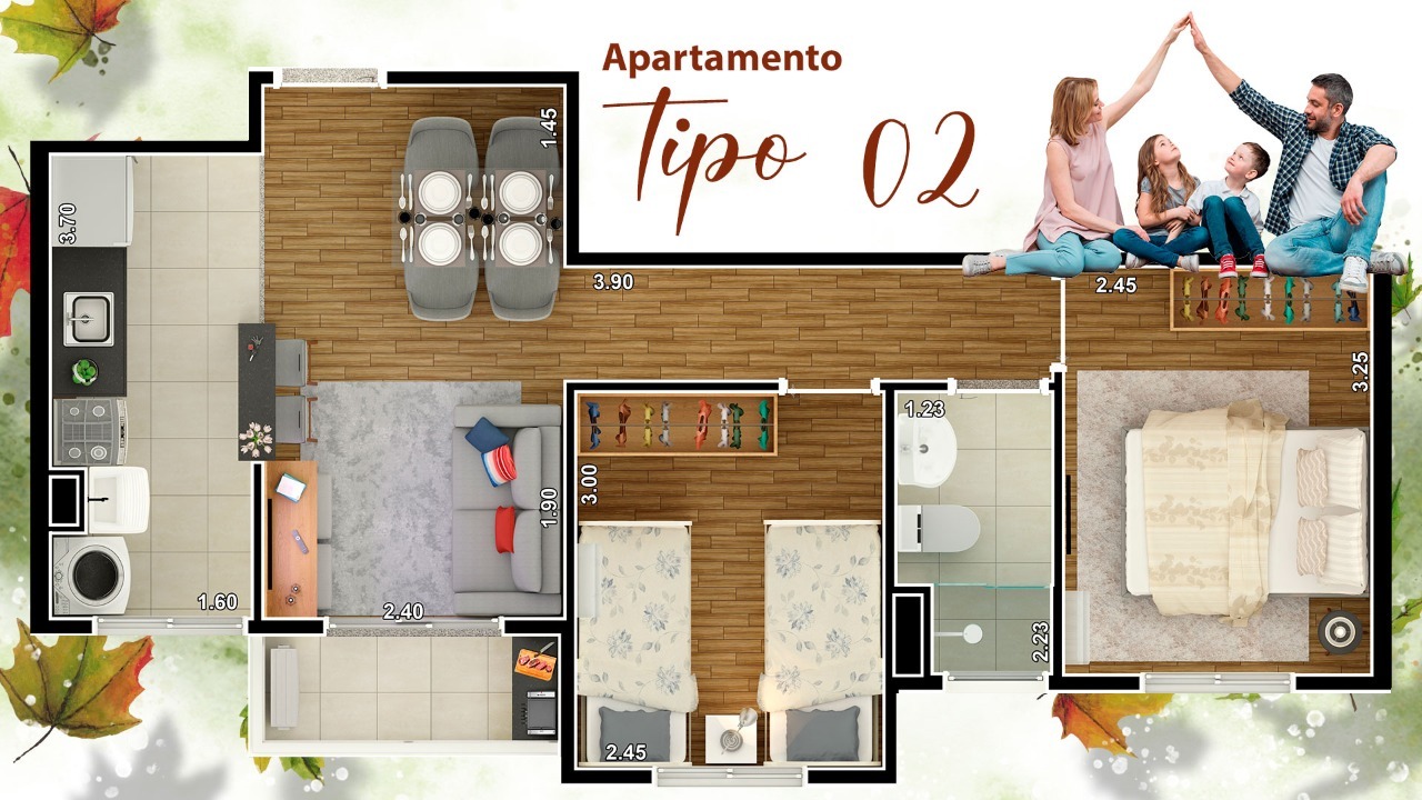 Apartamento à venda com 2 quartos, 46m² - Foto 8