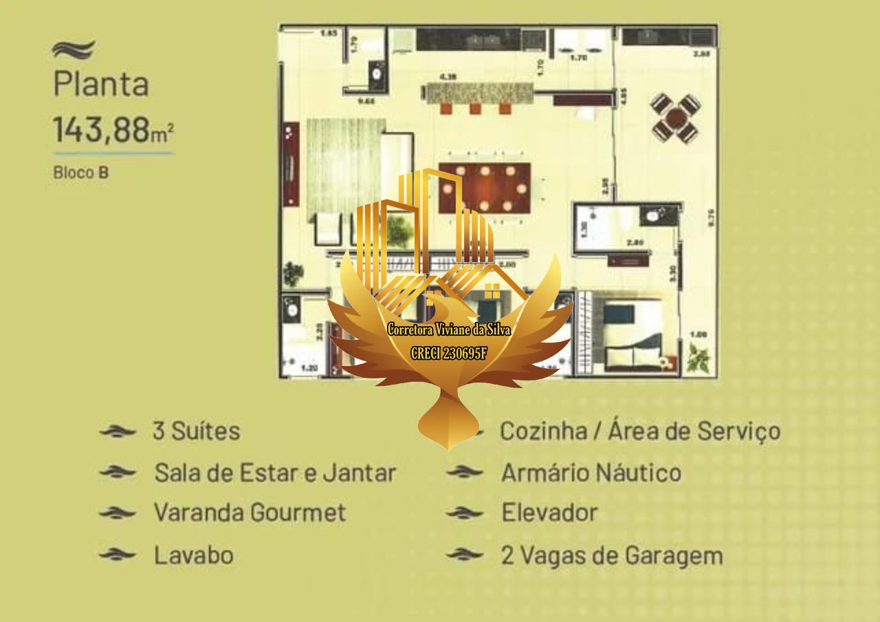 Apartamento à venda com 3 quartos, 143m² - Foto 18