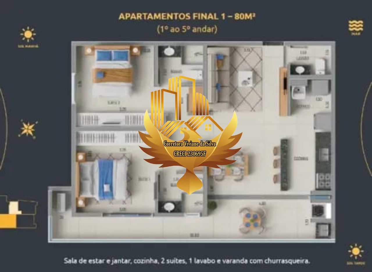Apartamento, 2 quartos, 80 m² - Foto 10