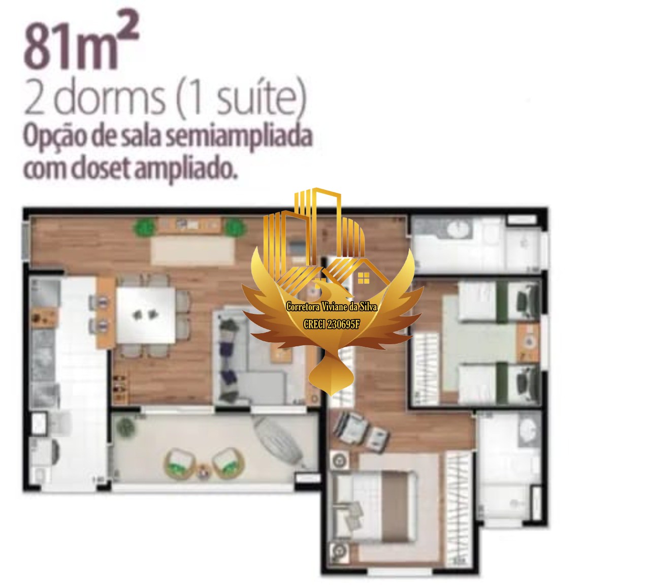 Apartamento, 2 quartos, 81 m² - Foto 2