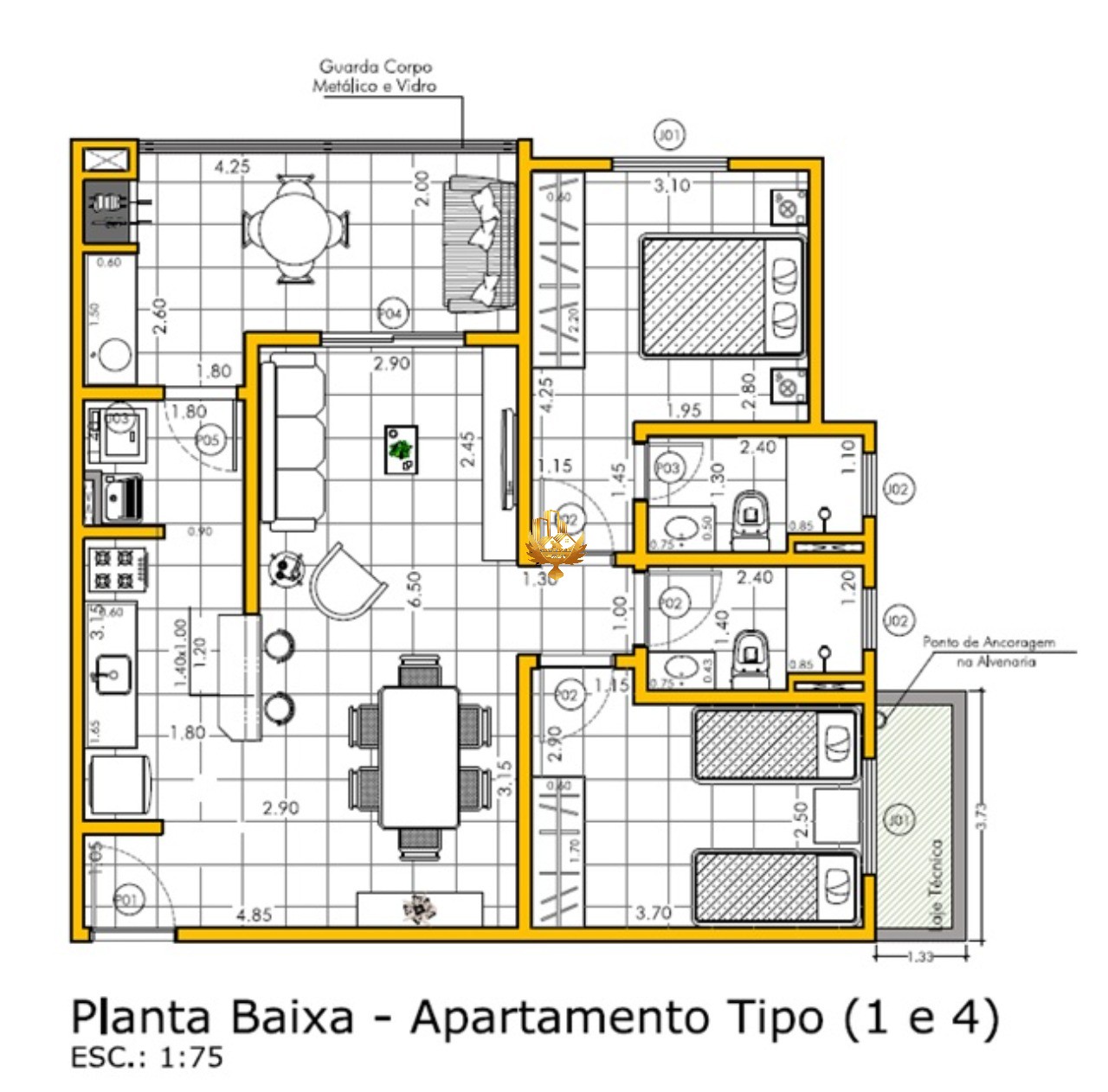Apartamento, 2 quartos, 77 m² - Foto 10