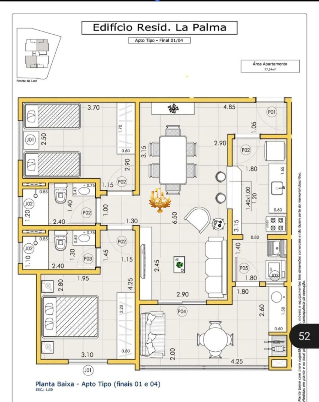 Apartamento, 2 quartos, 78 m² - Foto 3