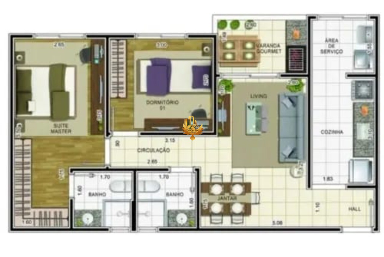 Apartamento, 2 quartos, 65 m² - Foto 15