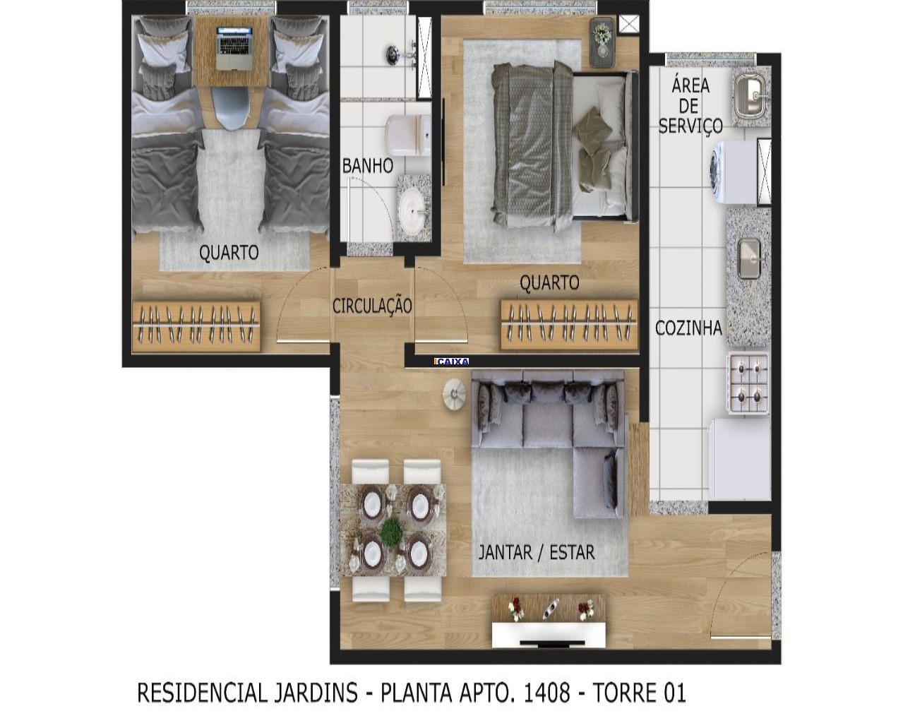 Apartamento, 2 quartos, 48 m² - Foto 6