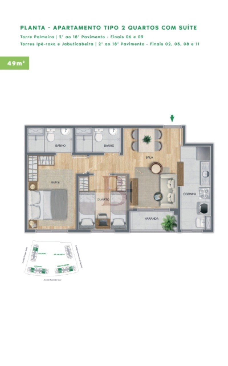 Apartamento à venda com 2 quartos, 51m² - Foto 30