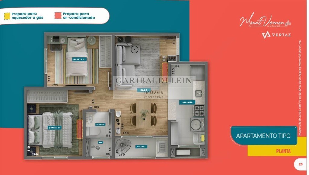 Apartamento à venda com 2 quartos, 46m² - Foto 6