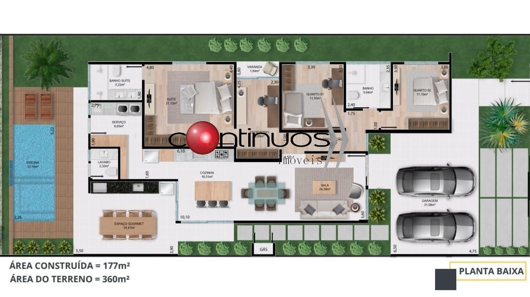 Casa, 3 quartos, 178 m² - Foto 21