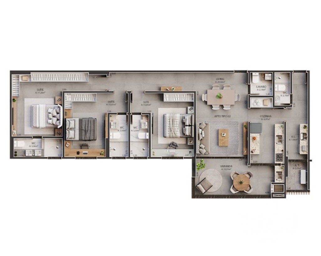 Apartamento à venda com 3 quartos, 131m² - Foto 16