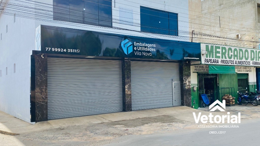 Foto Ponto comercial com 190 m2, portas automáticas, sistema de câmeras, alarme, localizado na avenida principal do bairro Vila Nova