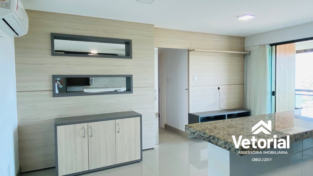 Foto Apartamento semi mobiliado de 1/4, em condomínio fechado com segurança 24h e área de lazer!