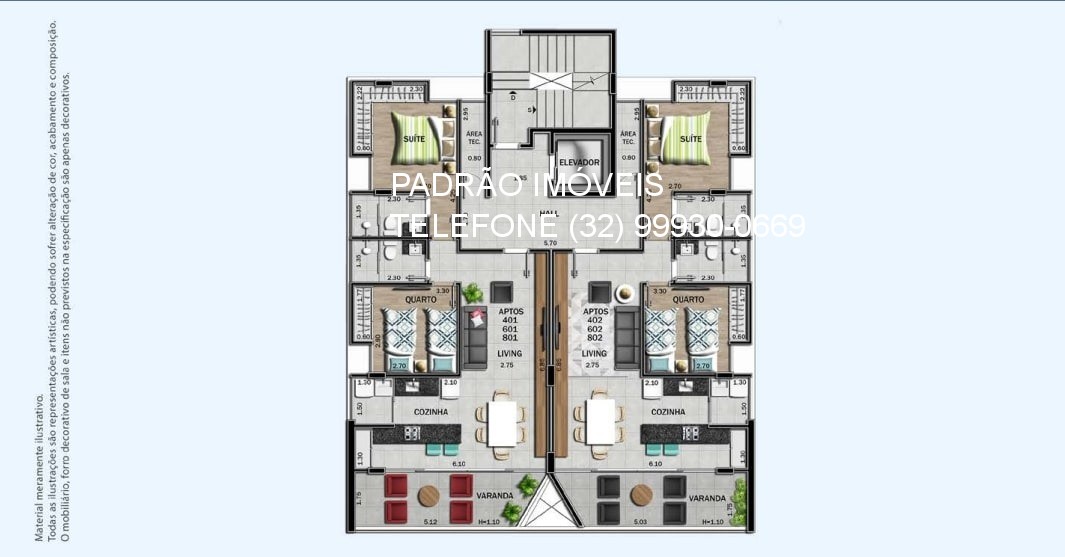 Apartamento à venda com 2 quartos, 72m² - Foto 9