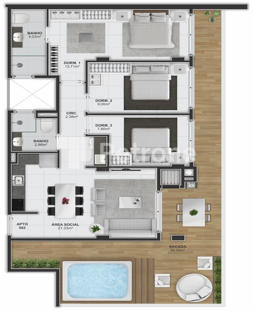 Cobertura à venda com 3 quartos, 82m² - Foto 12