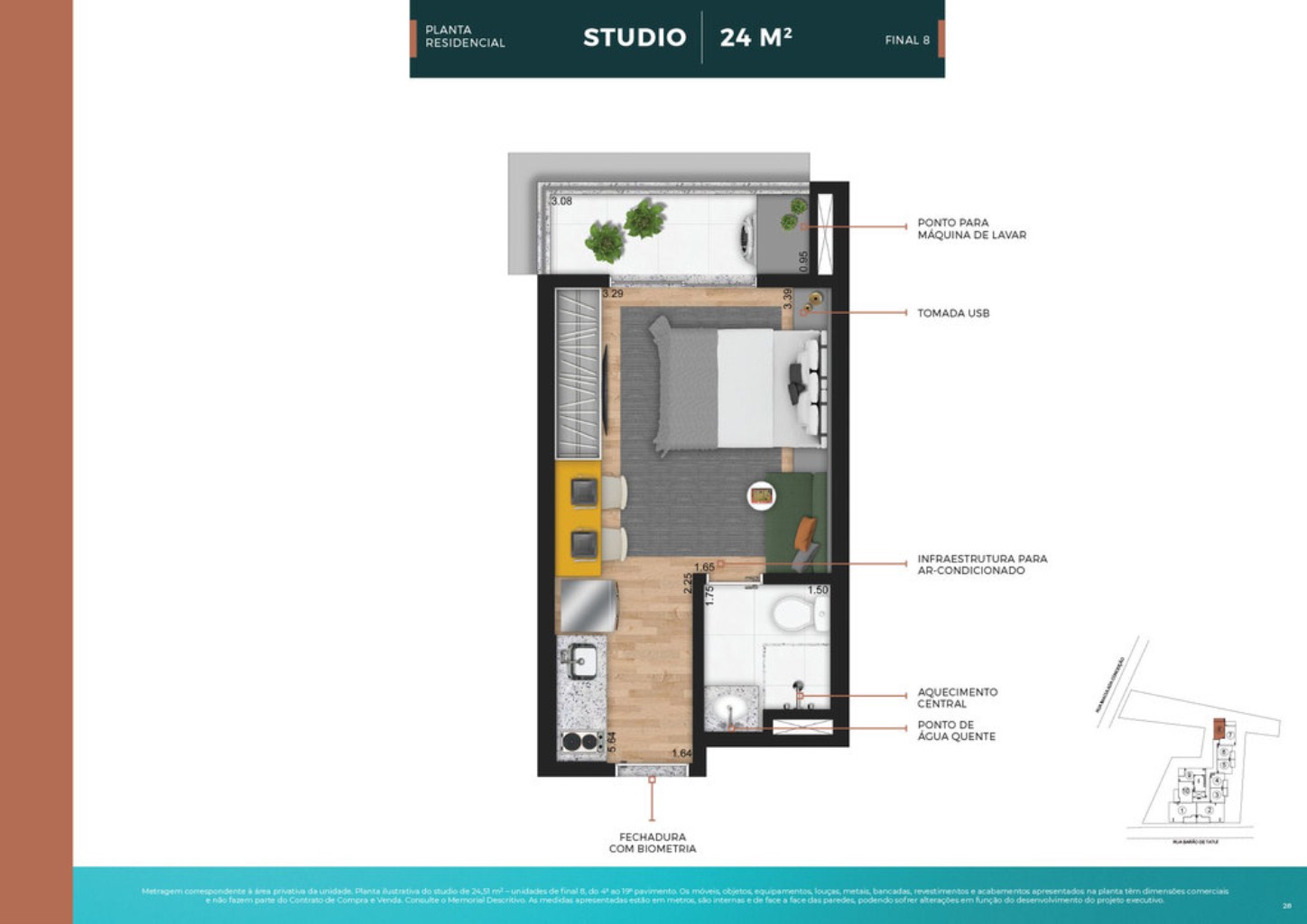 Apartamento, 1 quarto, 24 m² - Foto 21