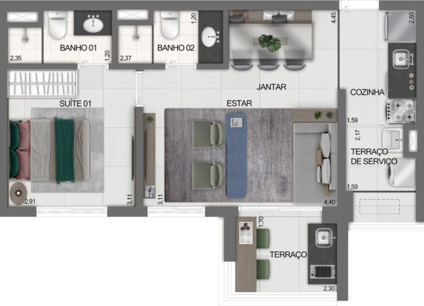 Apartamento à venda com 1 quarto, 24m² - Foto 25