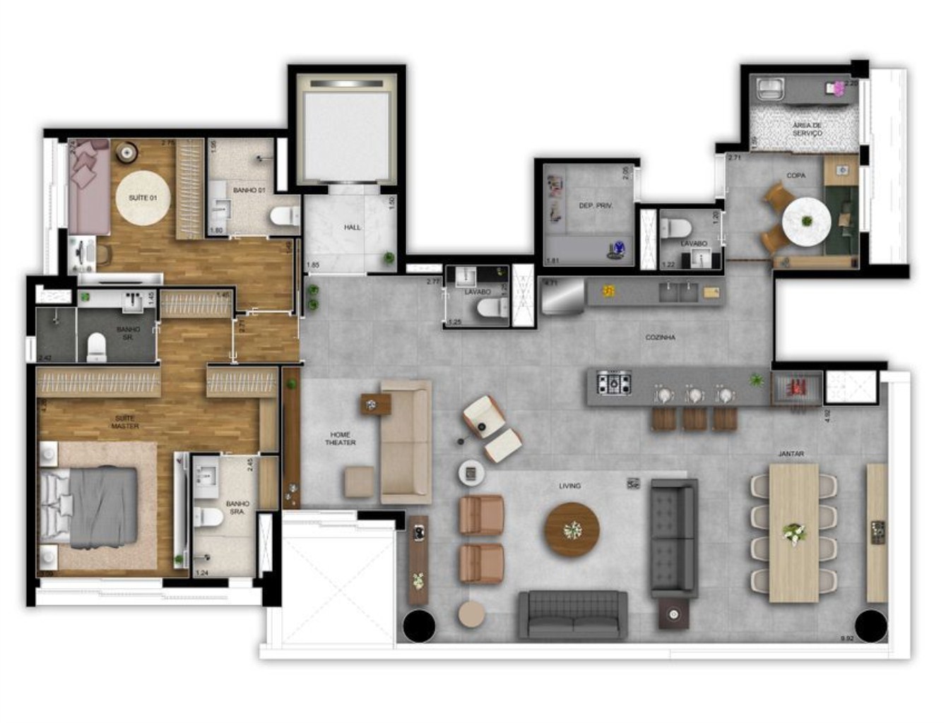 Cobertura, 3 quartos, 324 m² - Foto 19