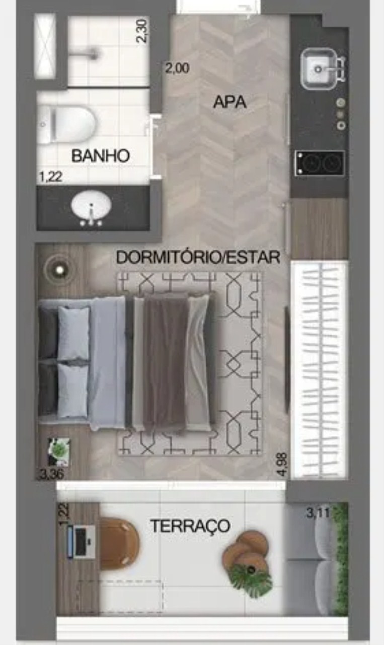 Apartamento à venda com 2 quartos, 54m² - Foto 23