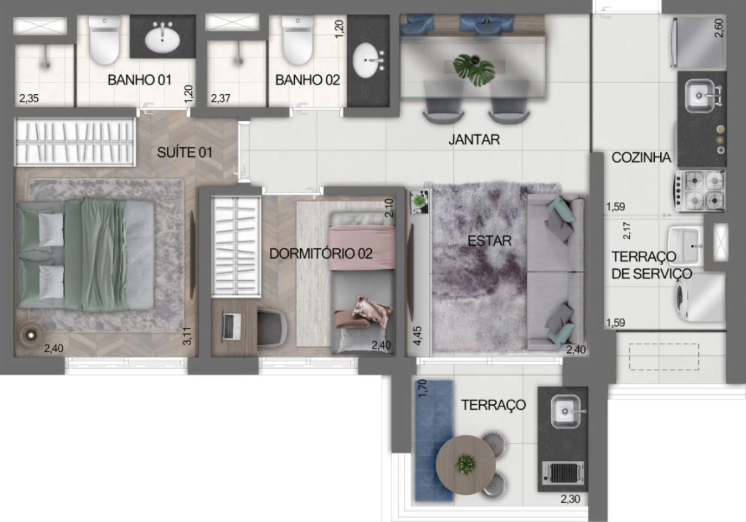 Apartamento à venda com 1 quarto, 24m² - Foto 24