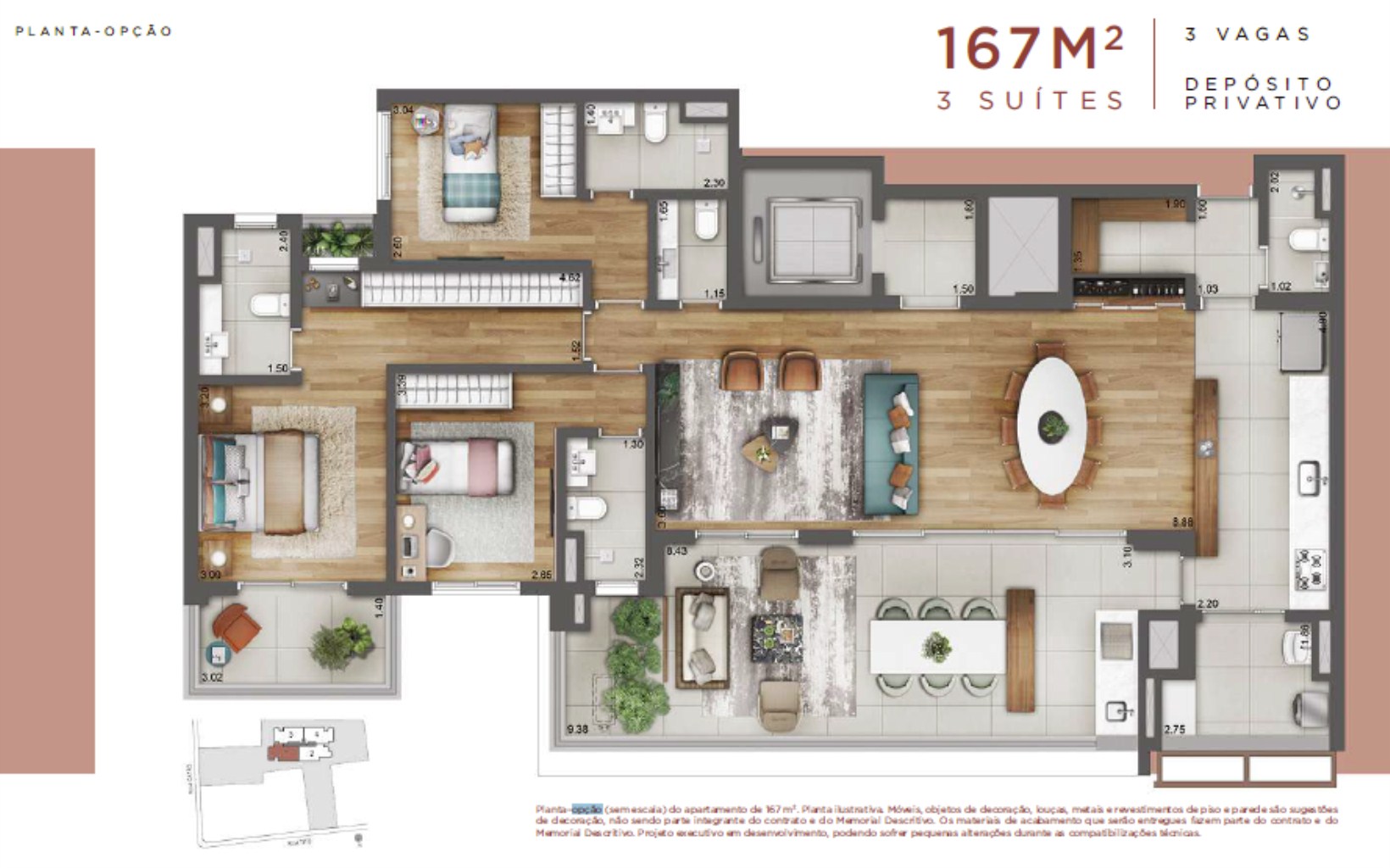 Apartamento à venda com 3 quartos, 167m² - Foto 15