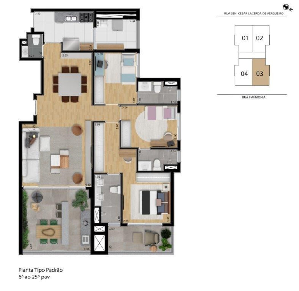 Apartamento à venda com 1 quarto, 57m² - Foto 25