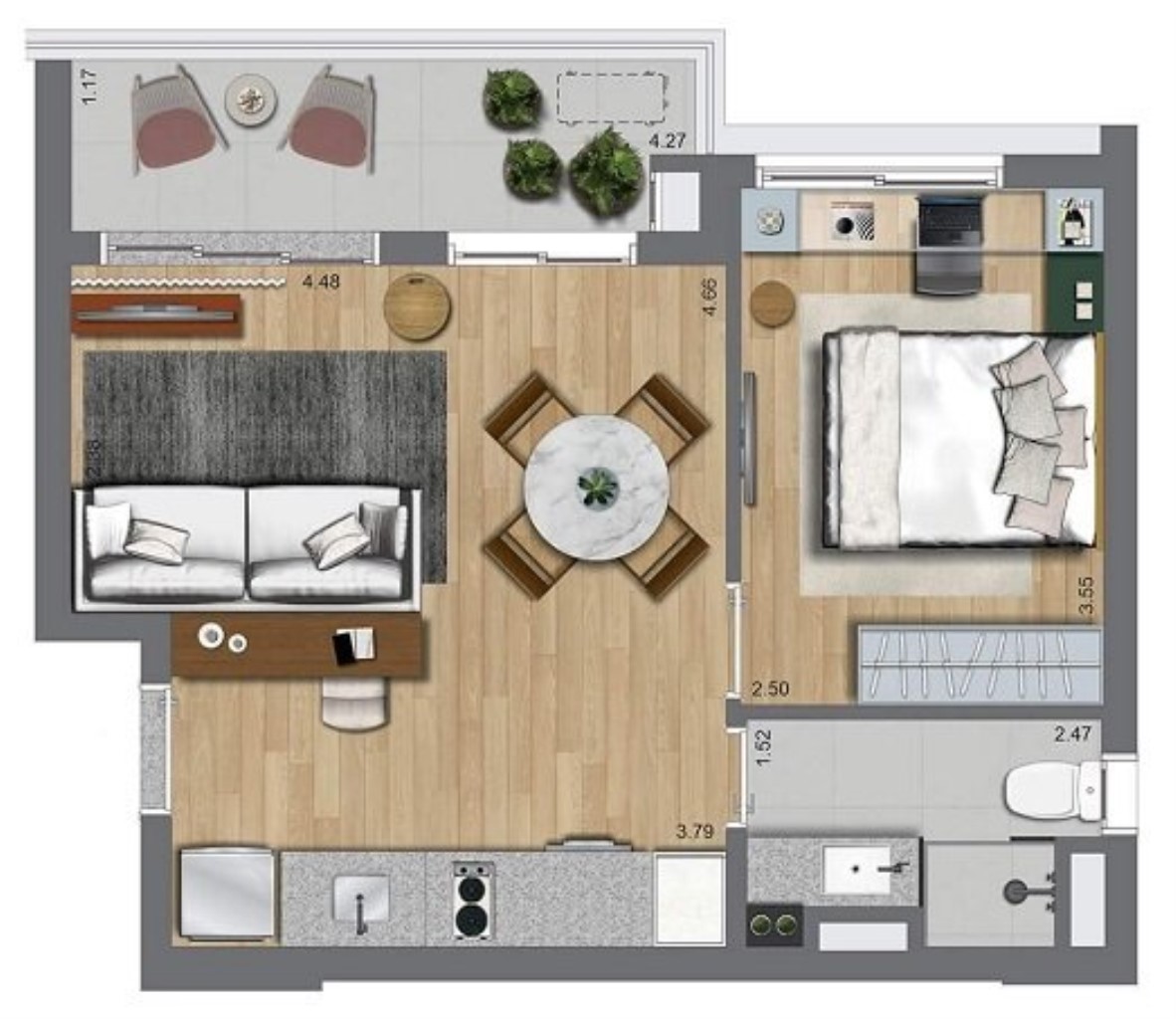 Apartamento à venda com 2 quartos, 37m² - Foto 38