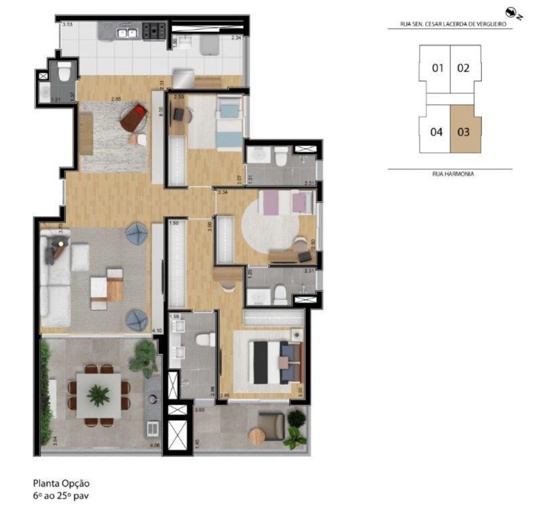 Apartamento à venda com 1 quarto, 57m² - Foto 26