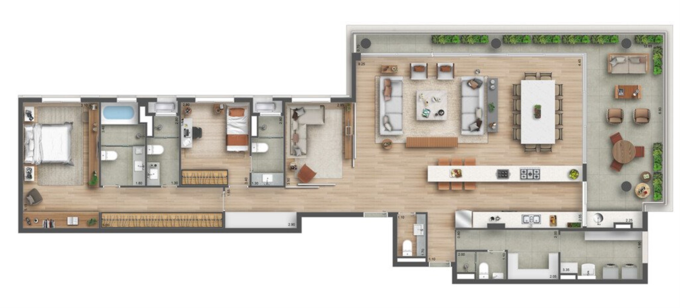 Apartamento à venda com 4 quartos, 348m² - Foto 15