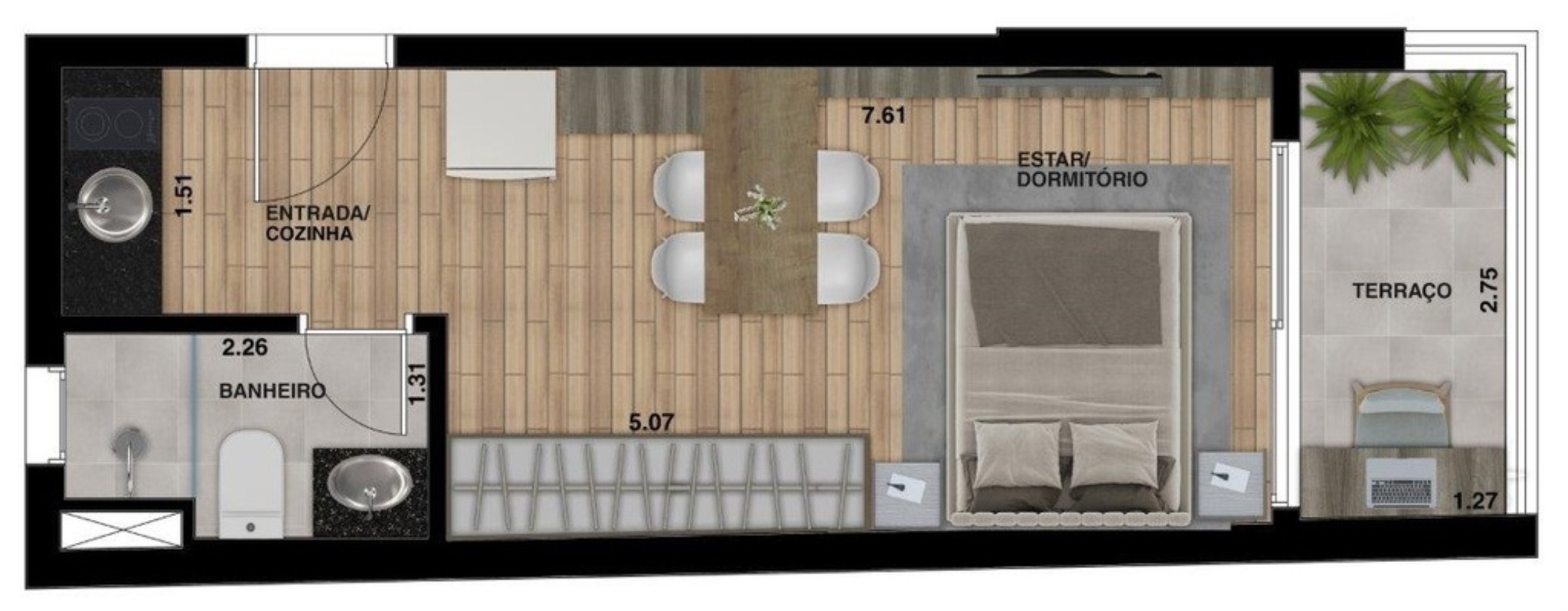 Apartamento à venda com 1 quarto, 20m² - Foto 33