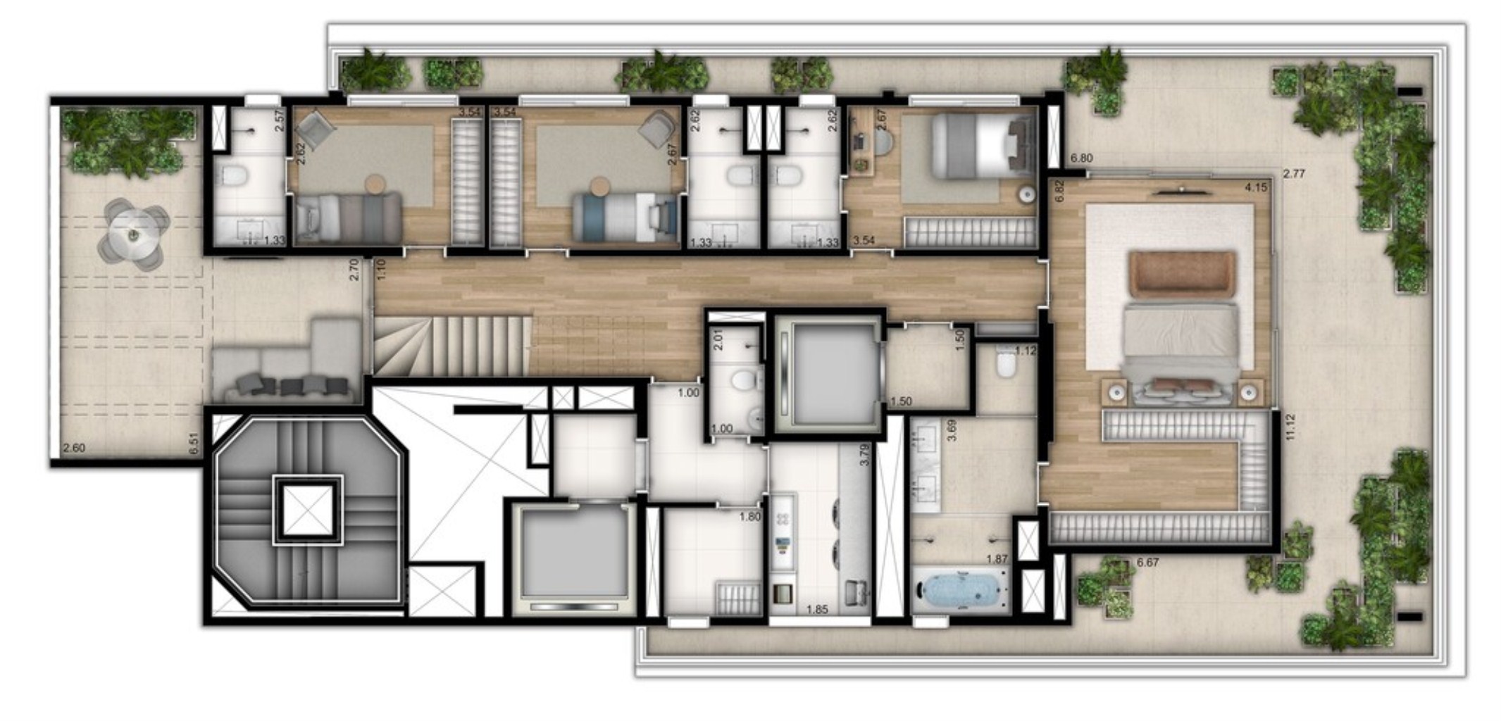 Apartamento à venda com 4 quartos, 238m² - Foto 26