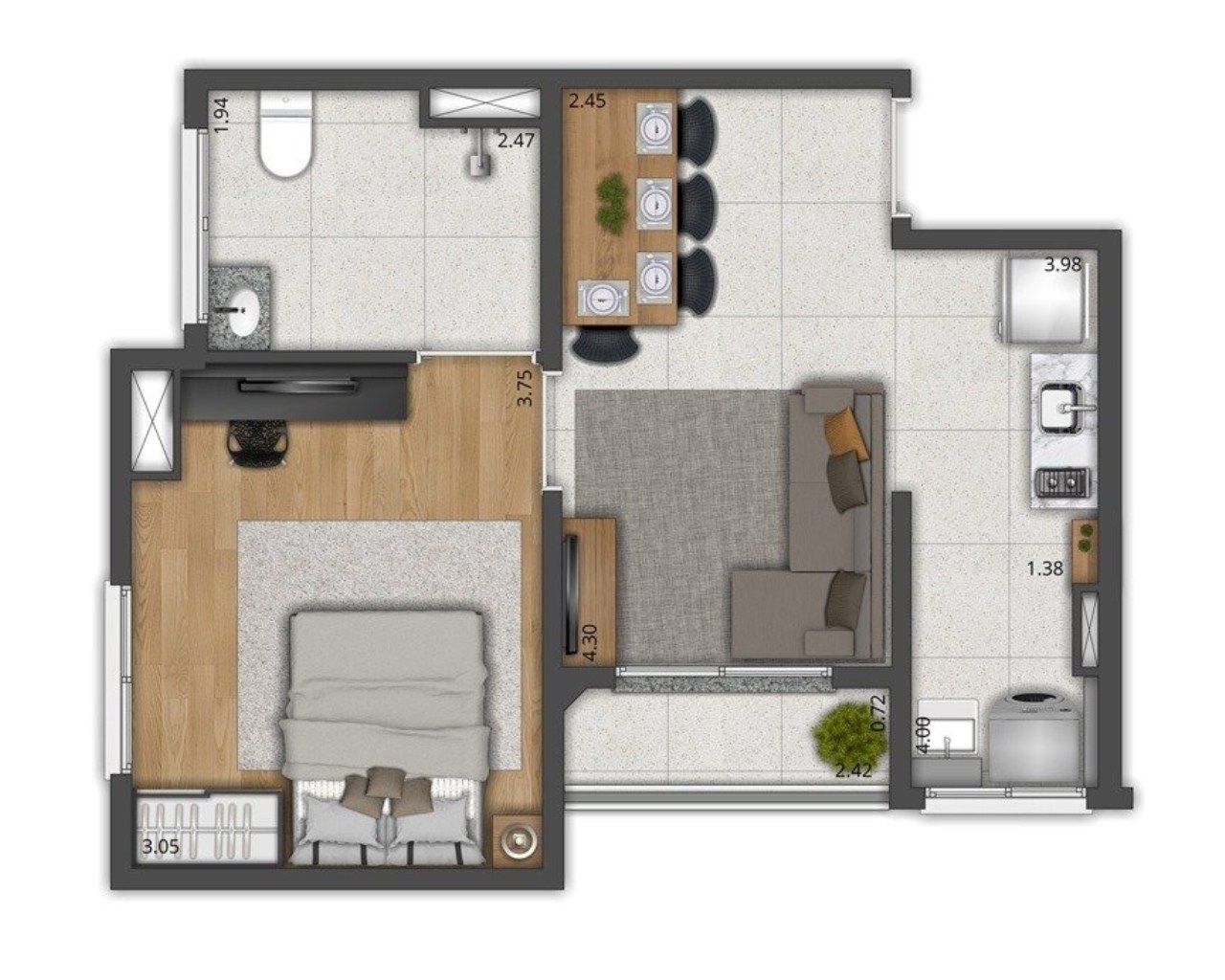 Apartamento à venda com 2 quartos, 39m² - Foto 19