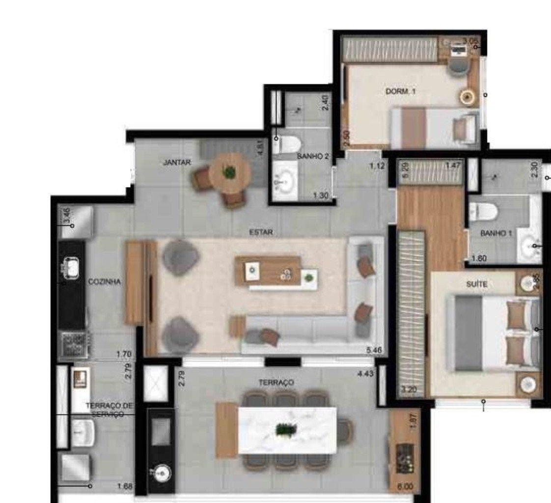 Apartamento à venda com 3 quartos, 120m² - Foto 23