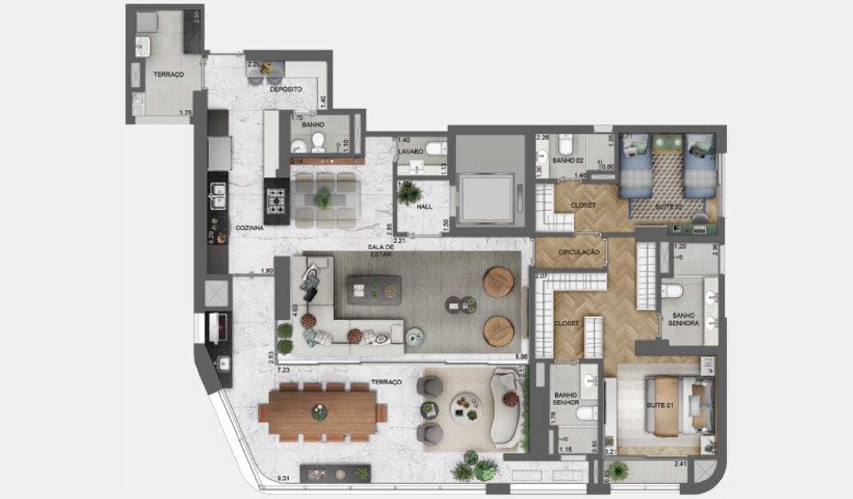 Apartamento à venda com 4 quartos, 227m² - Foto 48