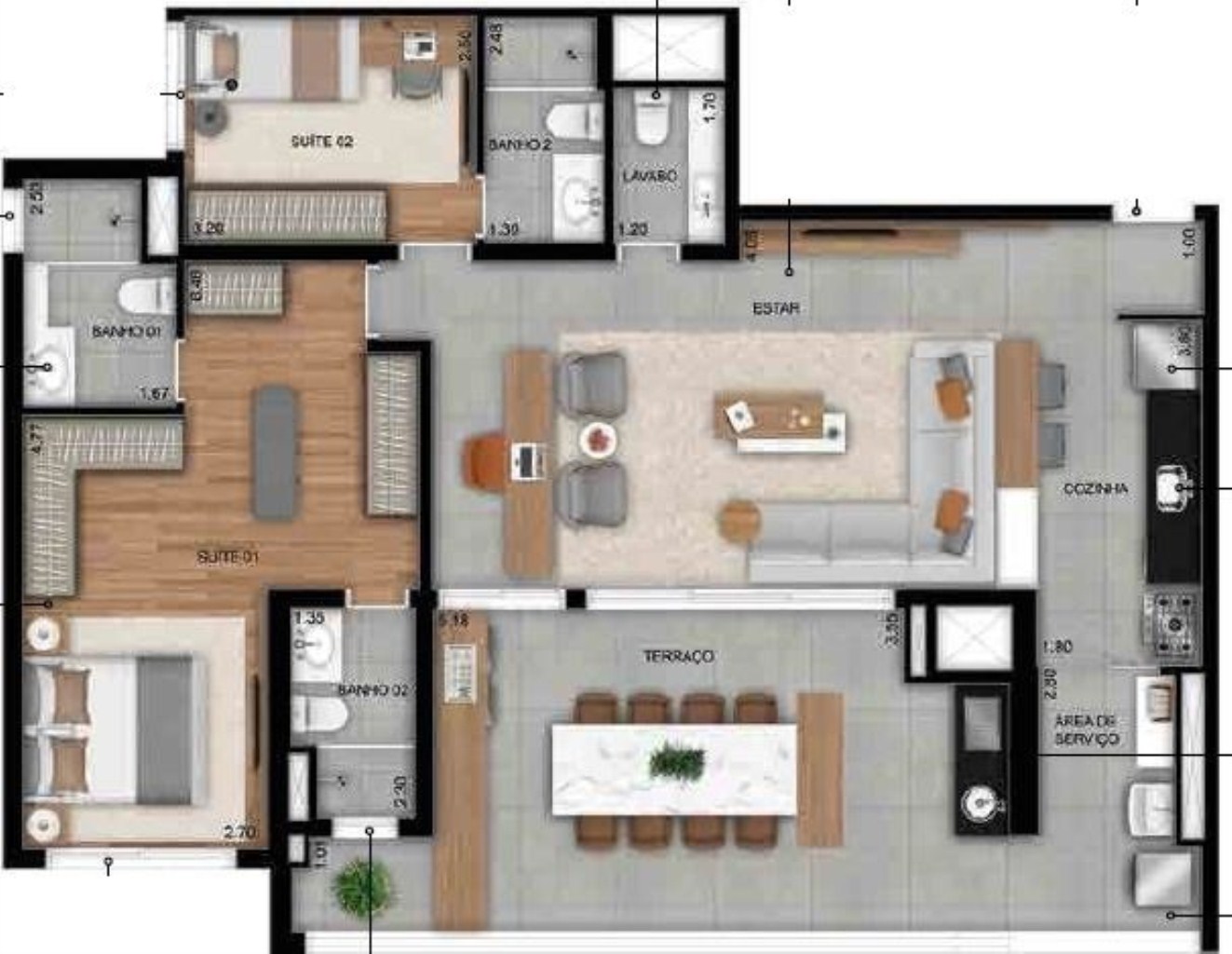 Apartamento à venda com 3 quartos, 120m² - Foto 25