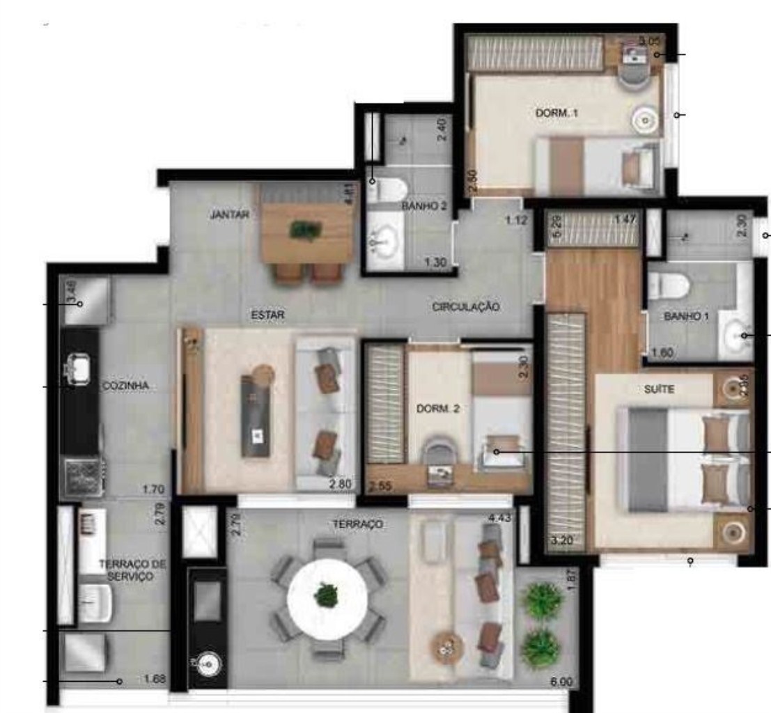 Apartamento à venda com 3 quartos, 120m² - Foto 22