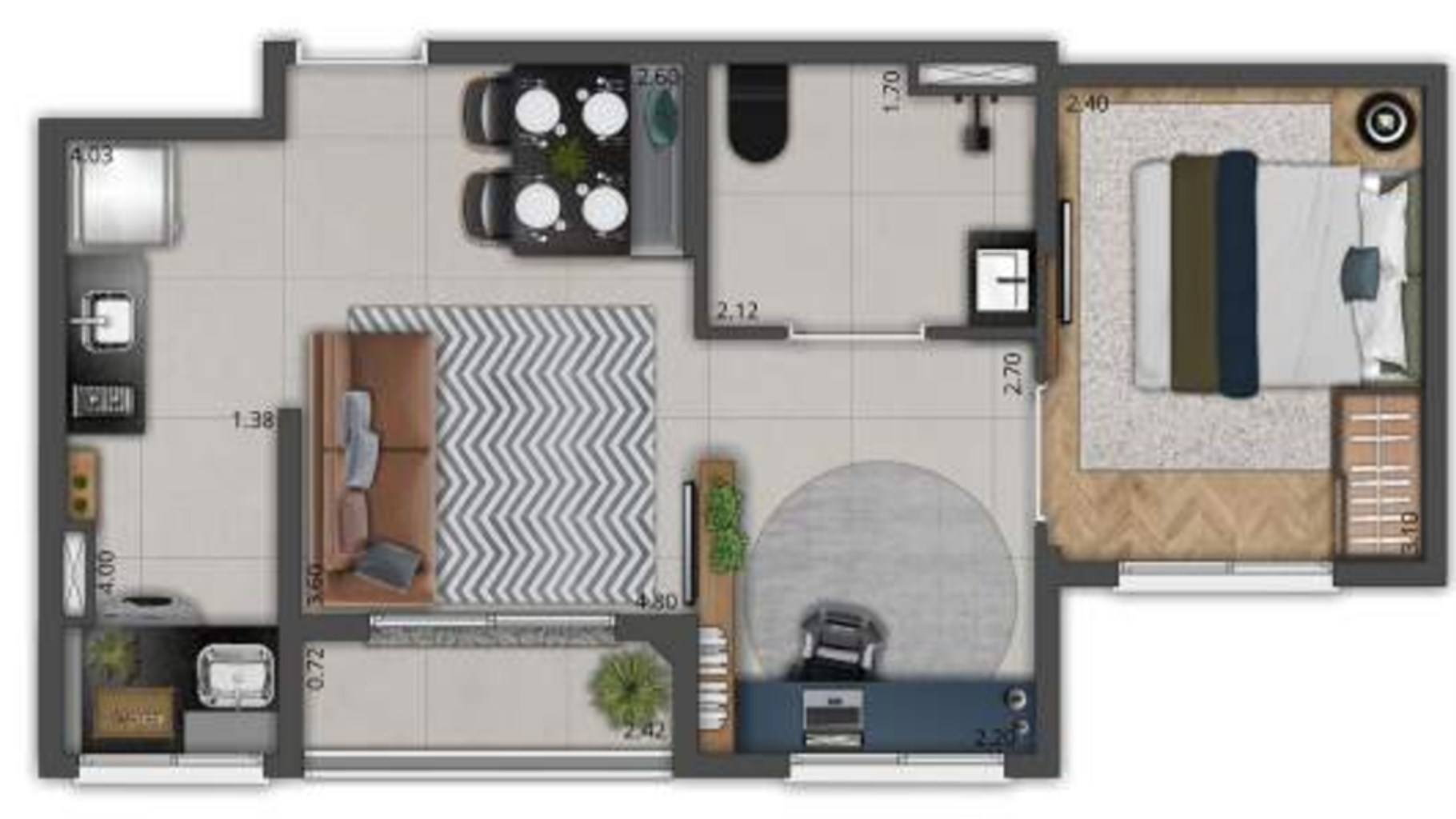 Apartamento, 1 quarto, 39 m² - Foto 15