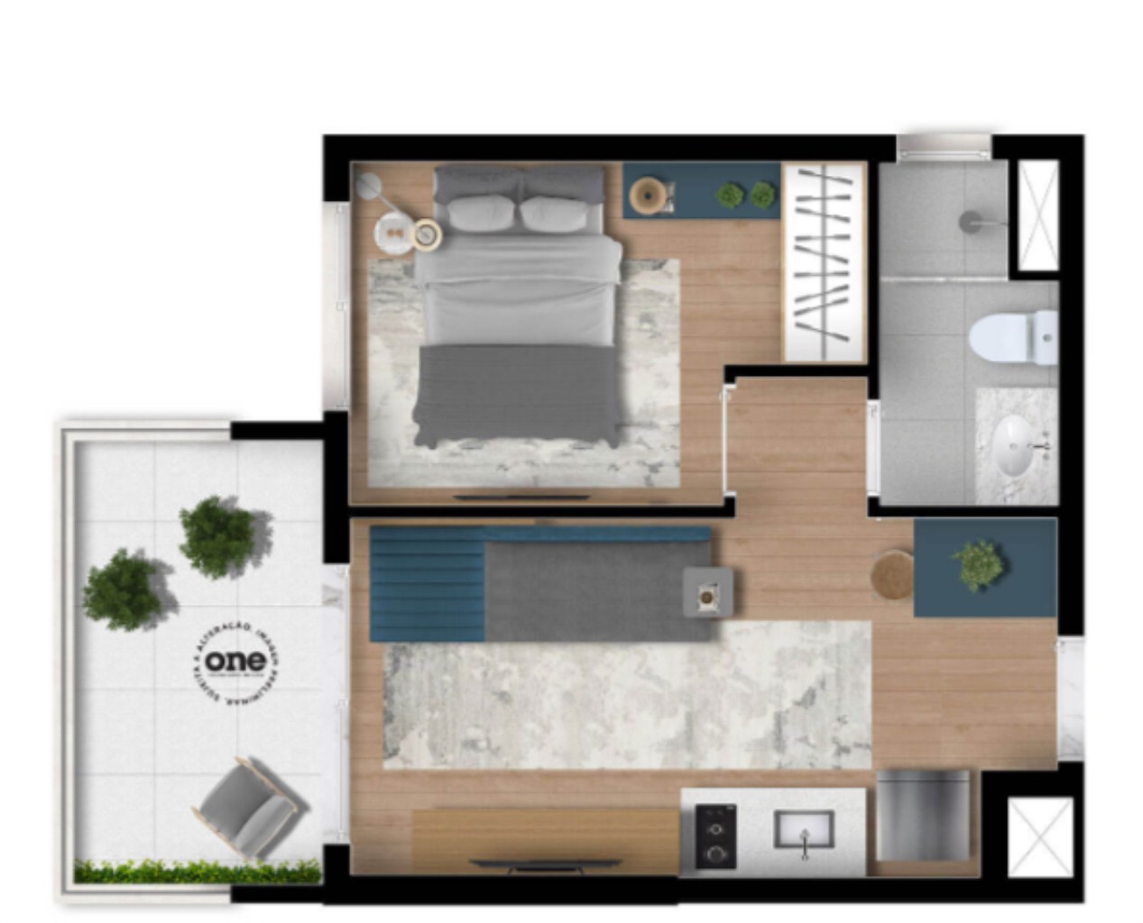 Apartamento à venda com 1 quarto, 27m² - Foto 14