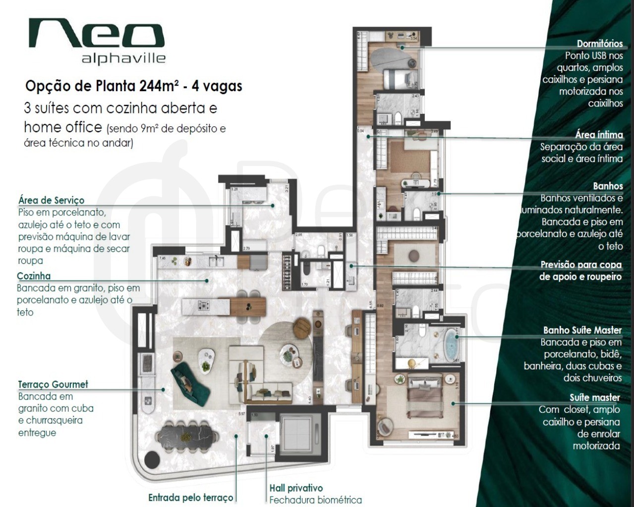 Apartamento à venda com 4 quartos, 244m² - Foto 14