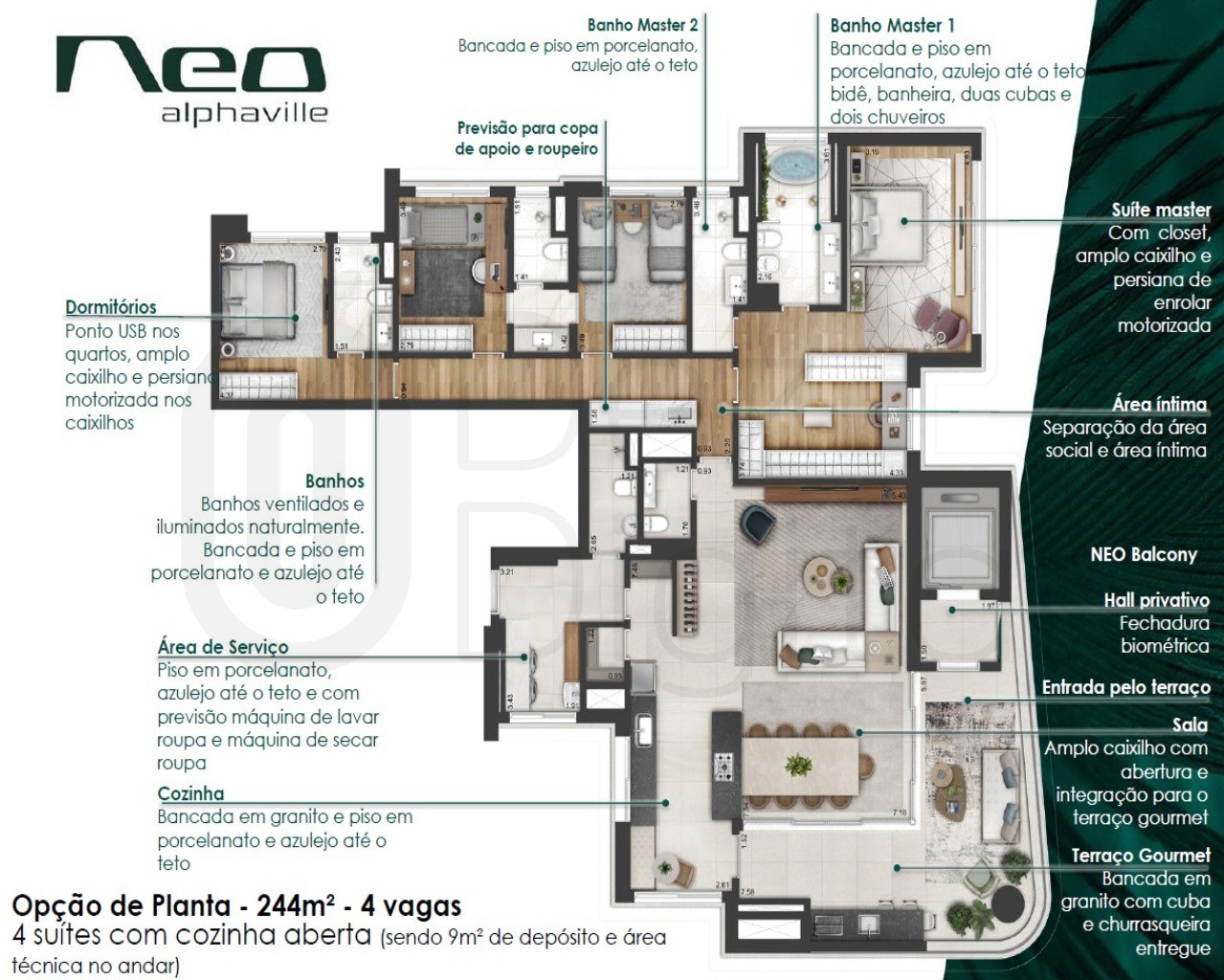 Apartamento à venda com 4 quartos, 244m² - Foto 15