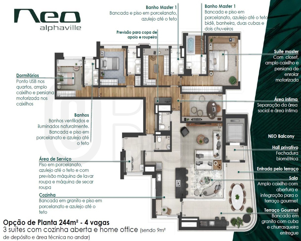 Apartamento à venda com 4 quartos, 244m² - Foto 13