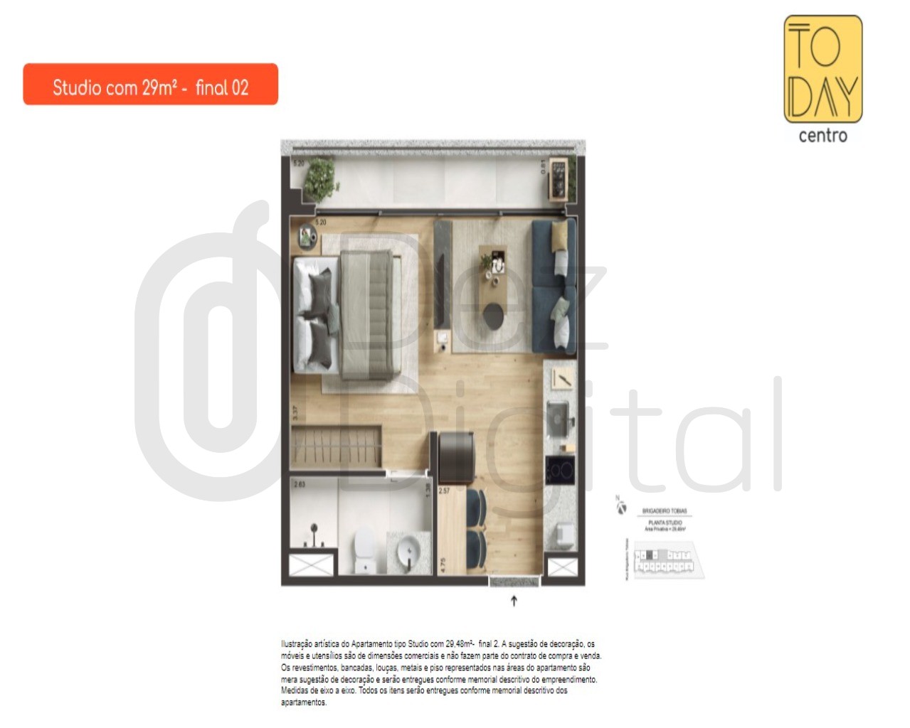 Apartamento, 1 quarto, 29 m² - Foto 23