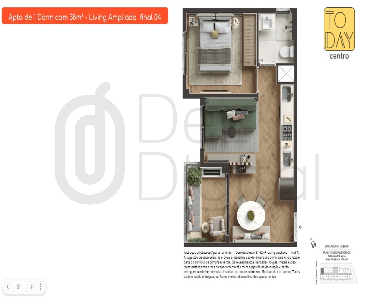 Apartamento, 1 quarto, 29 m² - Foto 21