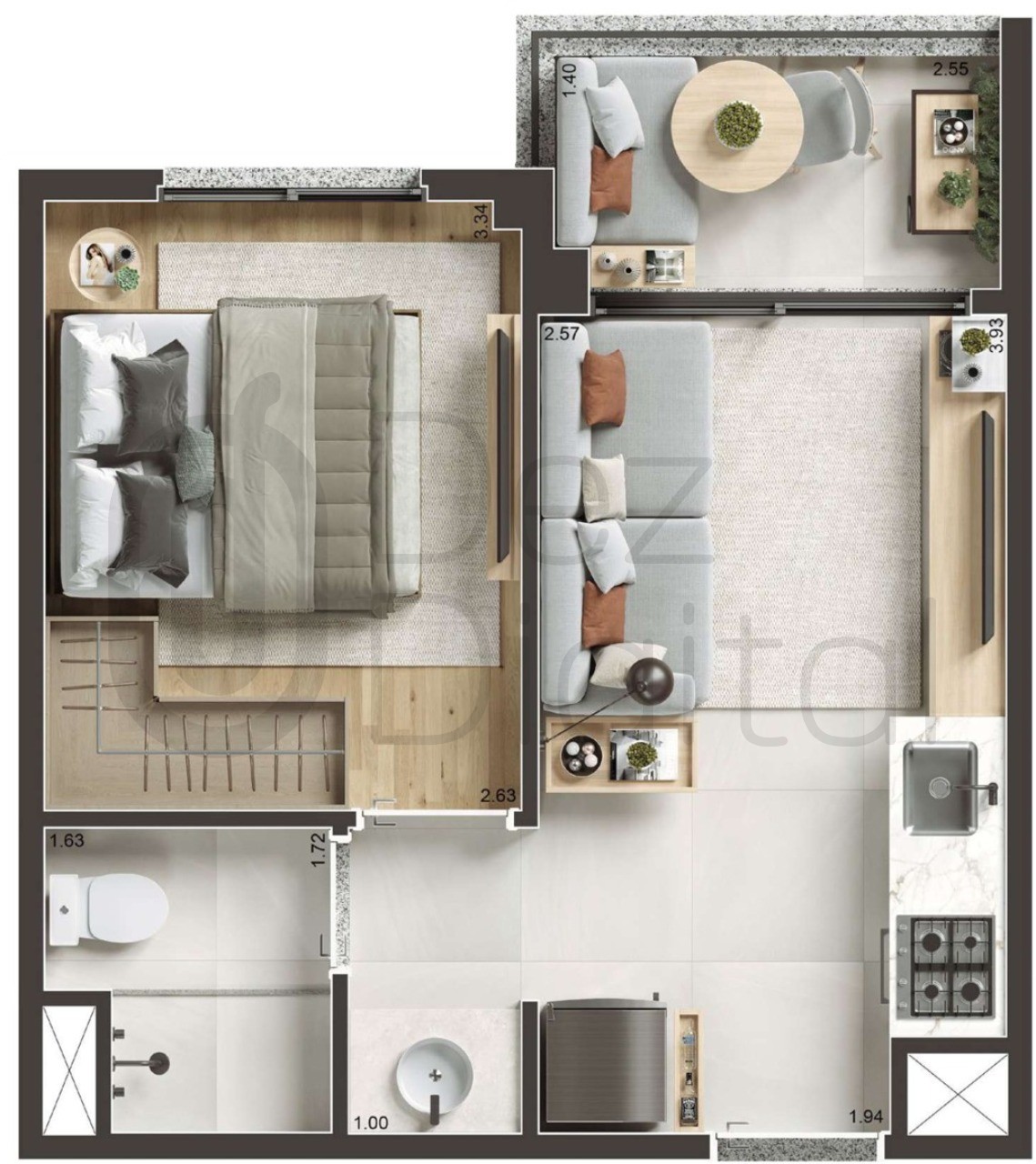 Apartamento, 1 quarto, 29 m² - Foto 21