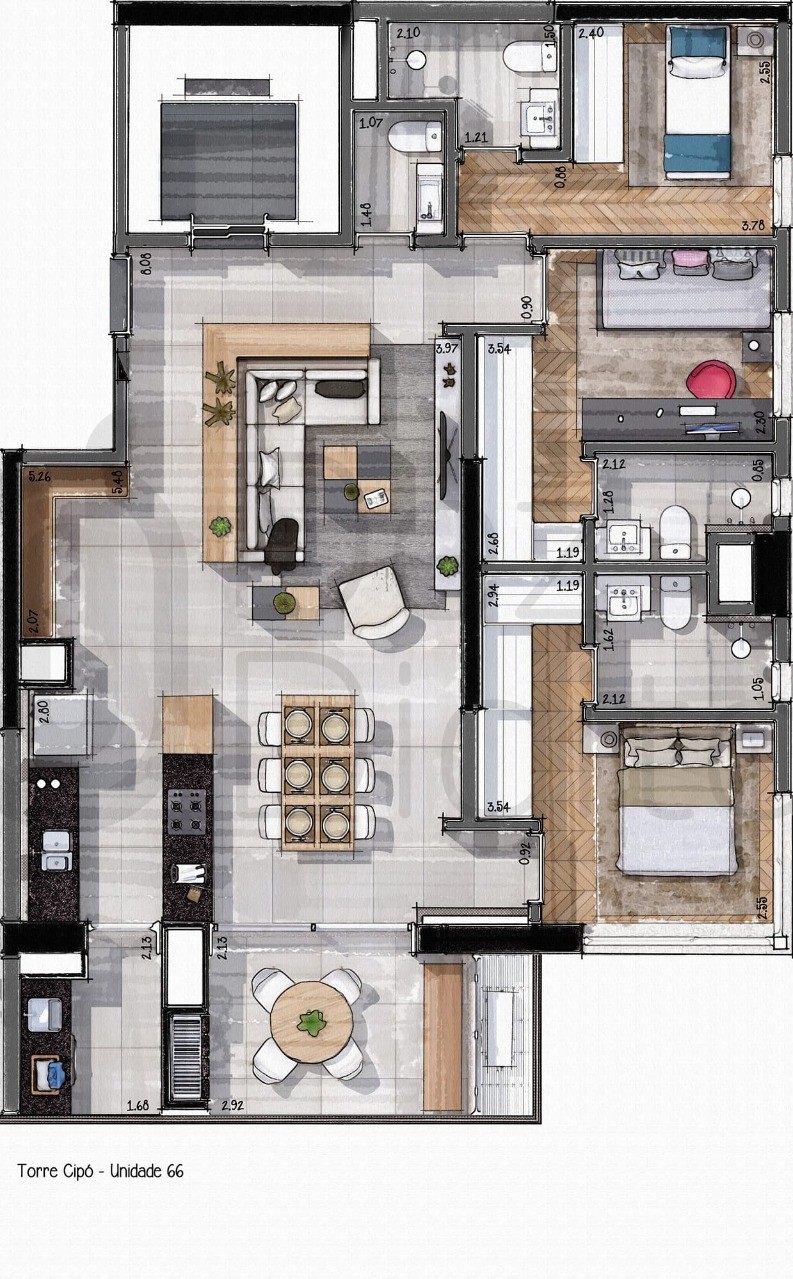Apartamento, 3 quartos, 197 m² - Foto 19