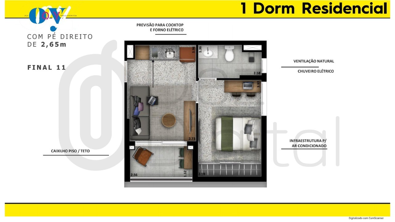 Apartamento à venda com 1 quarto, 33m² - Foto 19