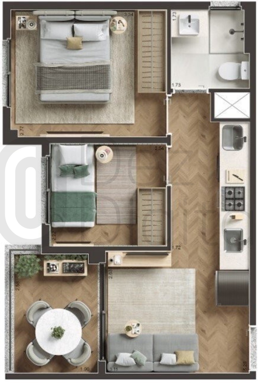 Apartamento, 1 quarto, 29 m² - Foto 19