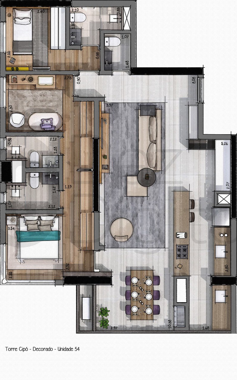 Apartamento, 3 quartos, 197 m² - Foto 20