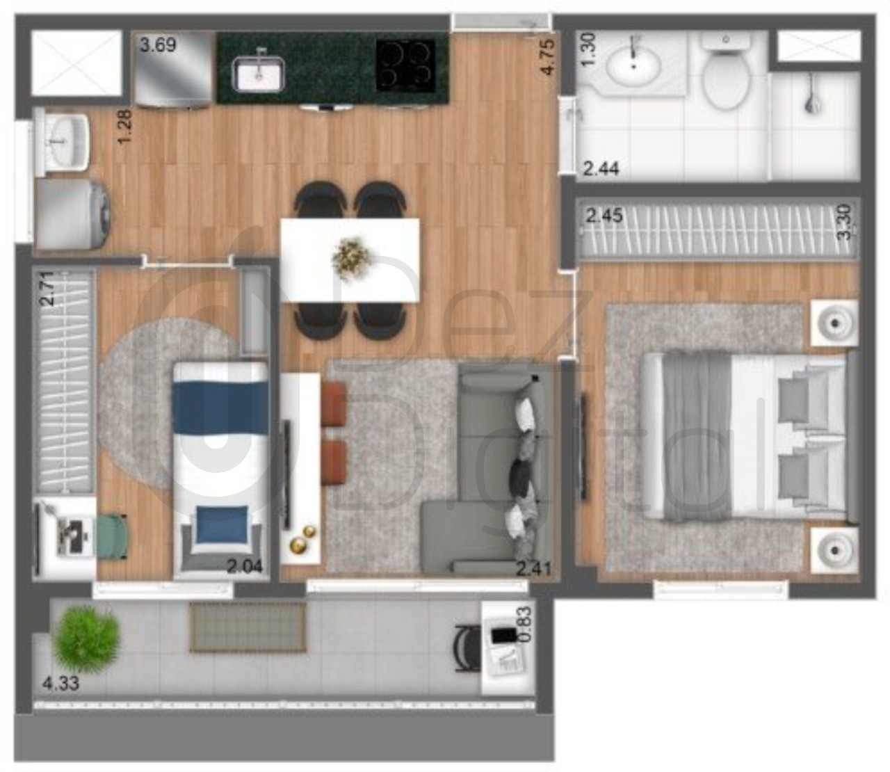 Apartamento à venda com 1 quarto, 25m² - Foto 22