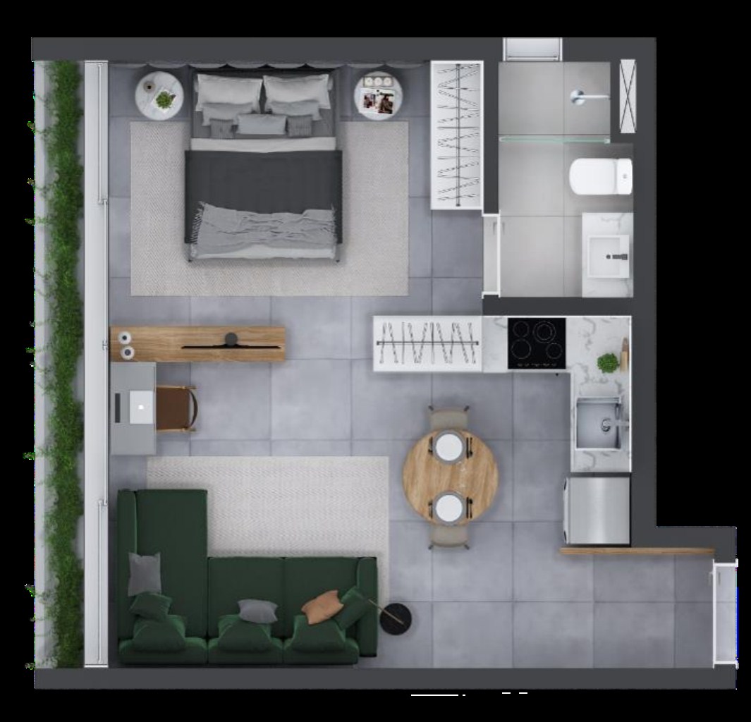 Apartamento, 1 quarto, 42 m² - Foto 17