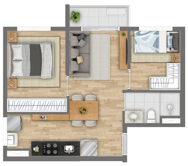 Apartamento, 1 quarto, 26 m² - Foto 17