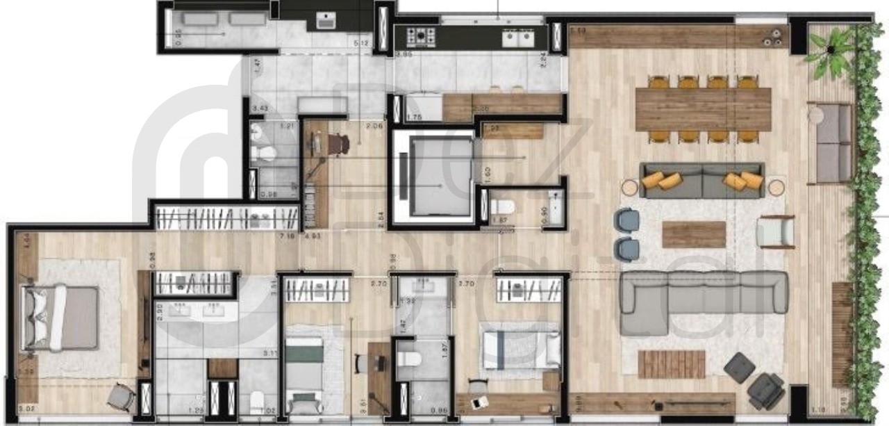 Apartamento à venda com 2 quartos, 134m² - Foto 24