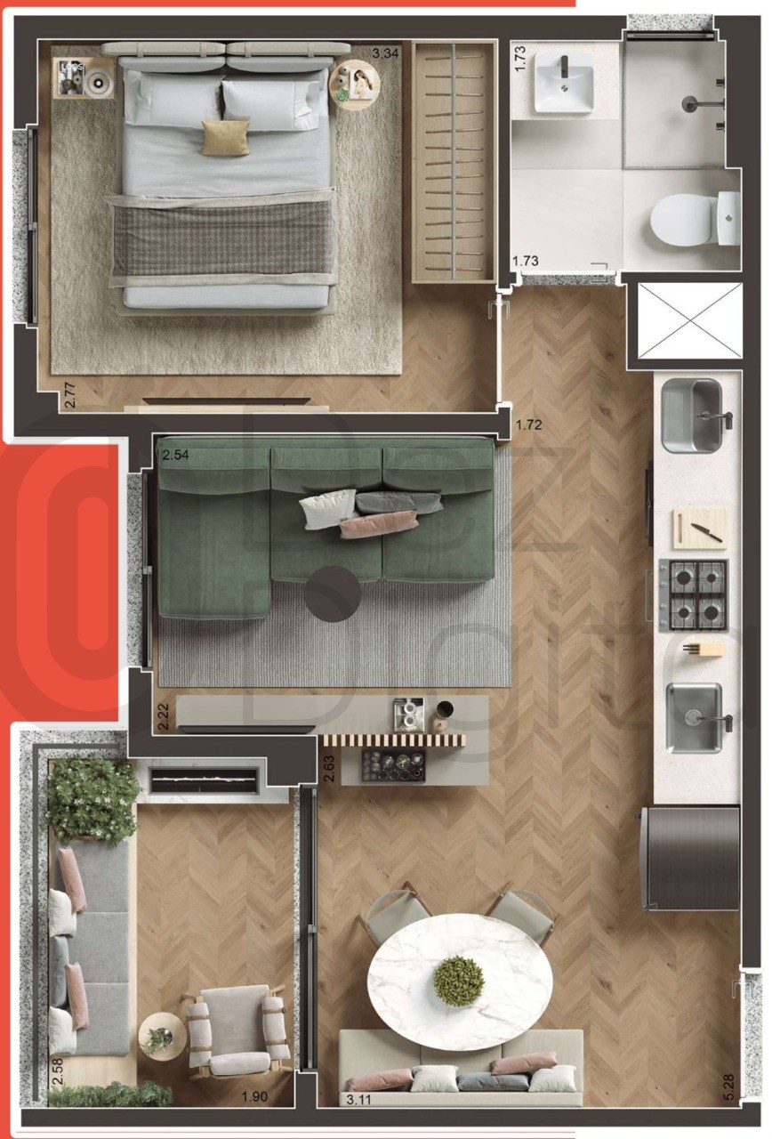 Apartamento, 1 quarto, 29 m² - Foto 20